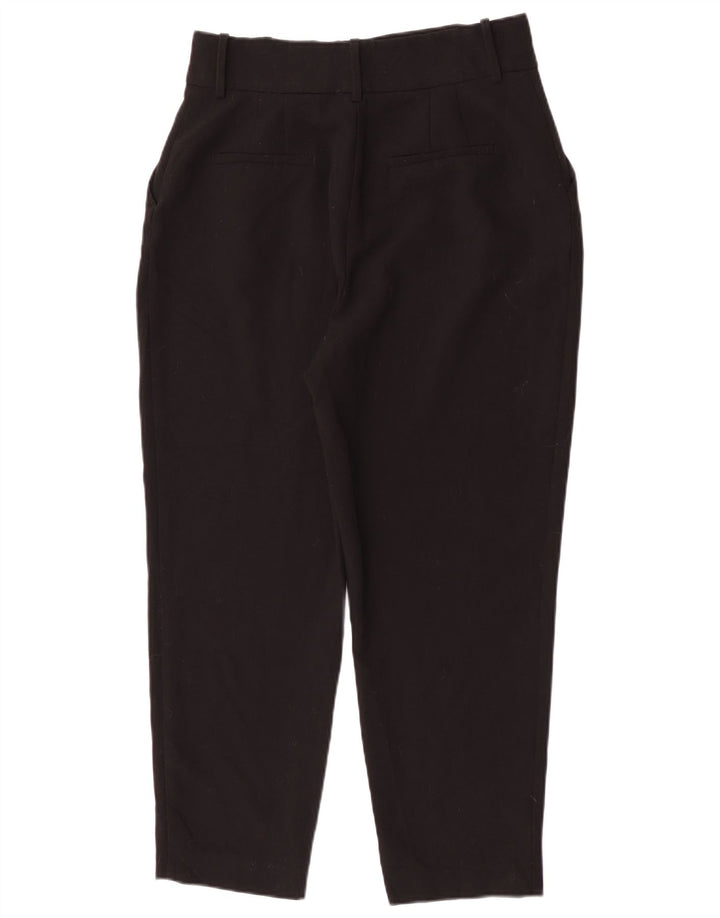 Zara Womens Tapered Chino Trousers Large W30 L26 Black Polyester