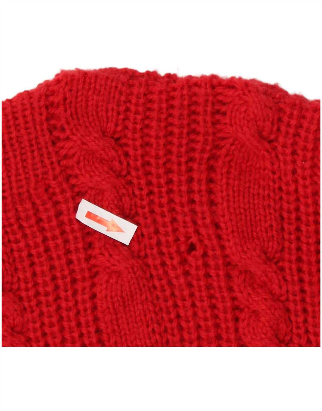 Vintage Womens Boat Neck Jumper Sweater UK 12 Medium Red