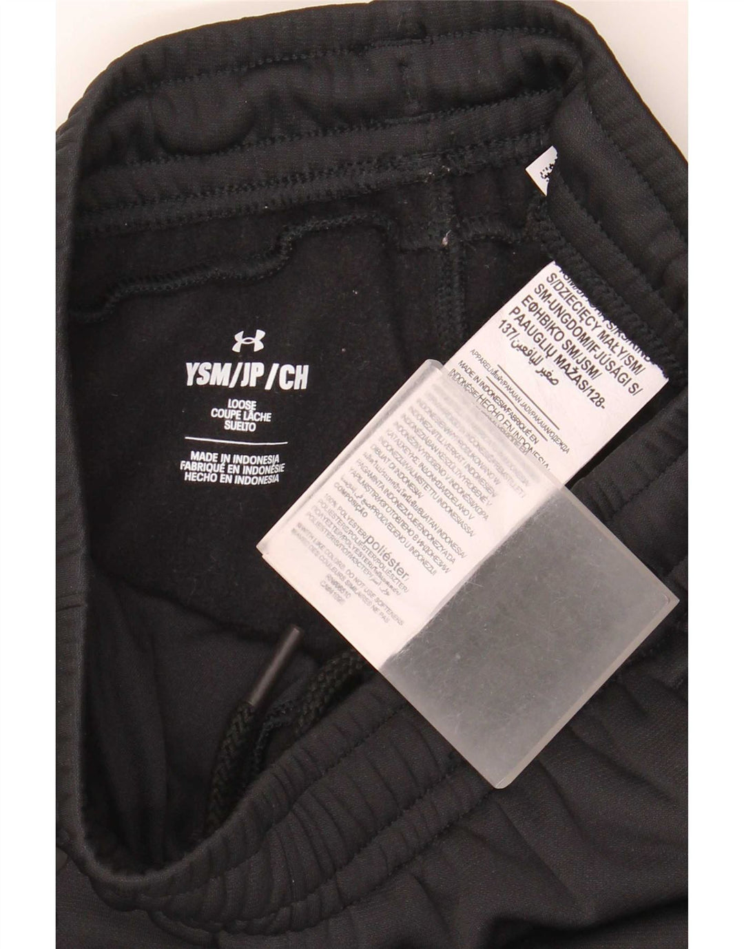 Under Armour Boys Tracksuit Trousers Joggers 7-8 Years Small Black