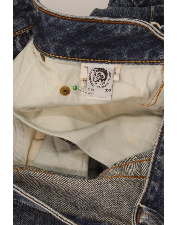 DIESEL Womens Straight Jeans W29 L30 Blue Cotton