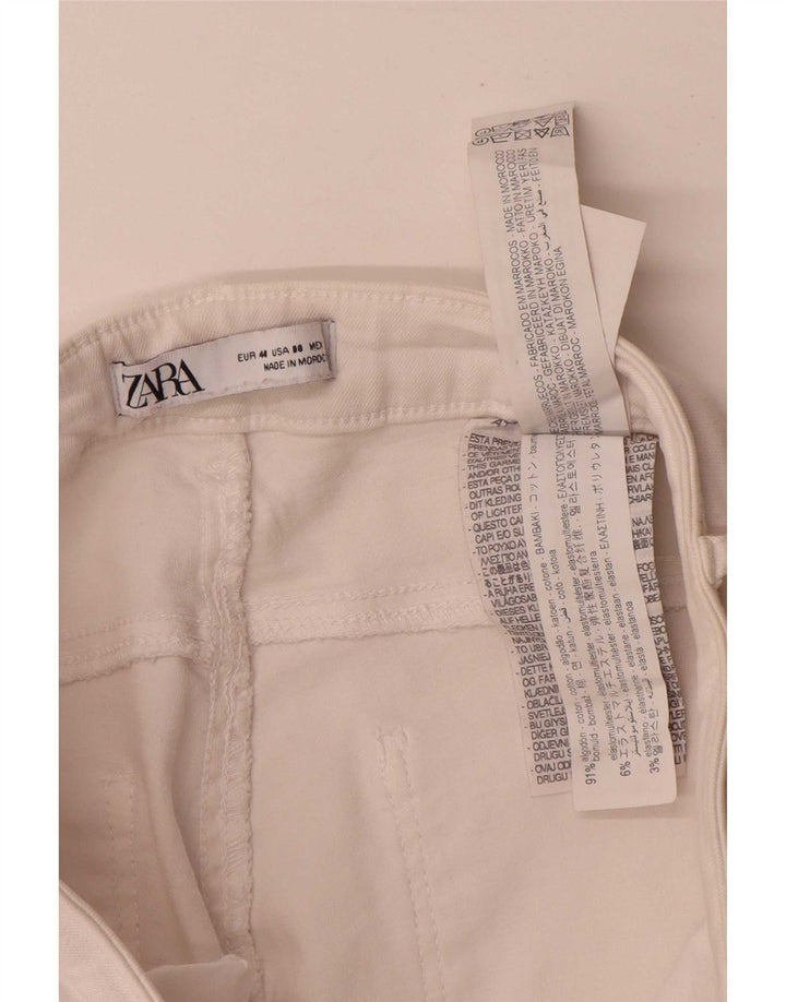 Zara Womens Slim Jeans EU 40 Medium W30 L28 White Cotton