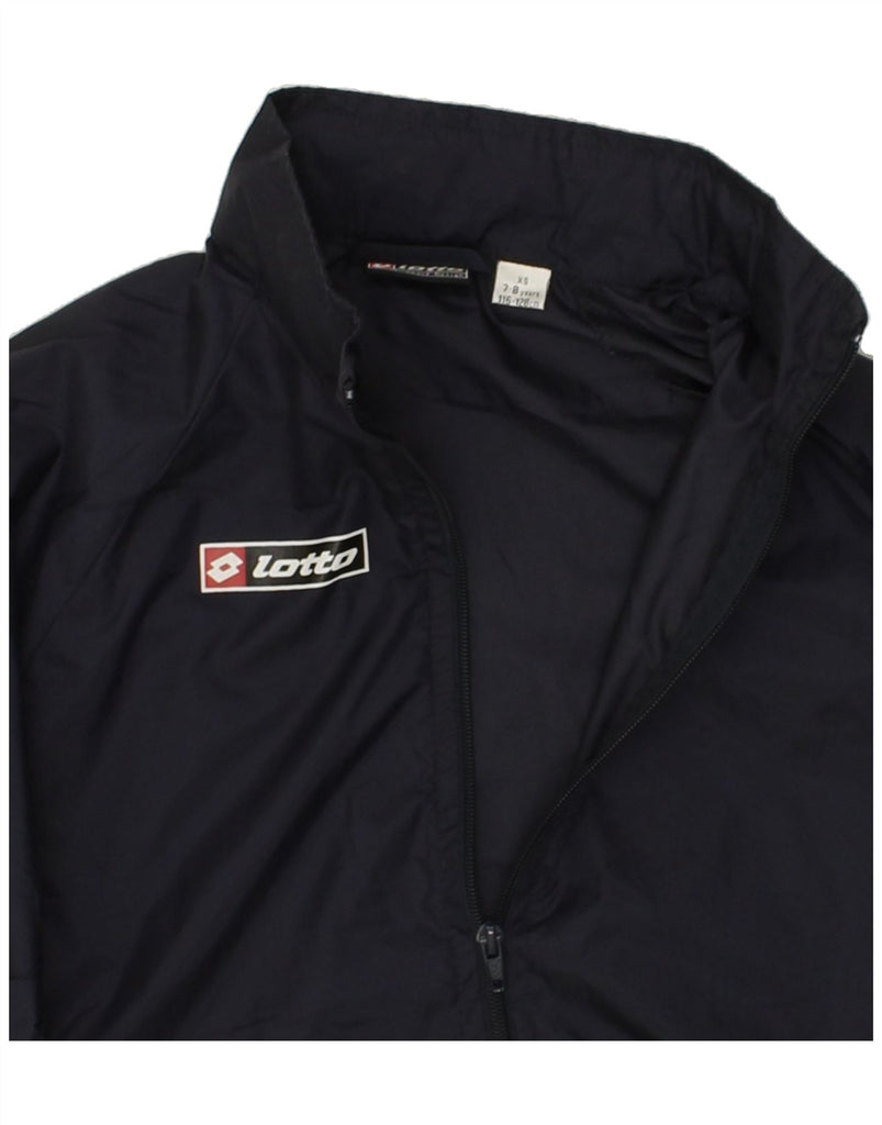 LOTTO Boys Rain Jacket 7-8 Years XS Navy Blue Nylon | Vintage Lotto | Thrift | Second-Hand Lotto | Used Clothing | Messina Hembry 