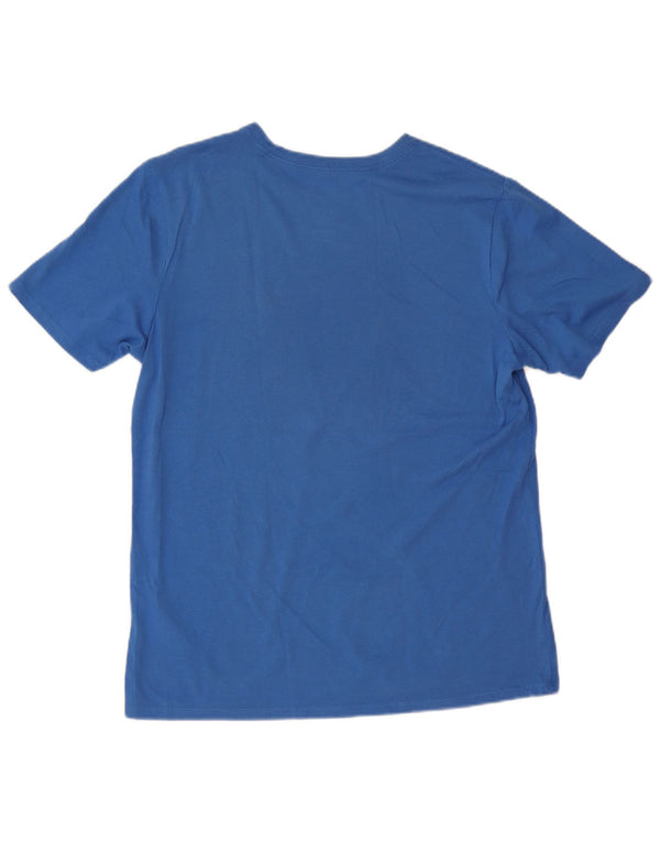 Nike Boys Dri Fit Graphic T-Shirt Top 15-16 Years XL Blue Cotton