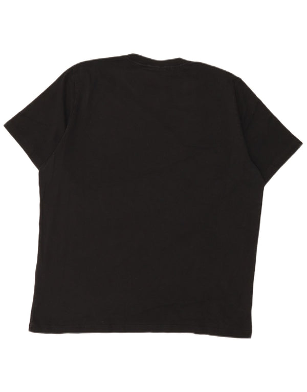 Paul Smith Mens Short Sleeve Graphic T-Shirt Top XL Black Cotton