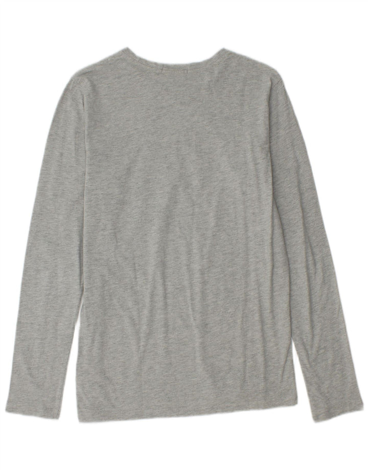Replay Boys Graphic Top Long Sleeve 15-16 Years Grey Cotton