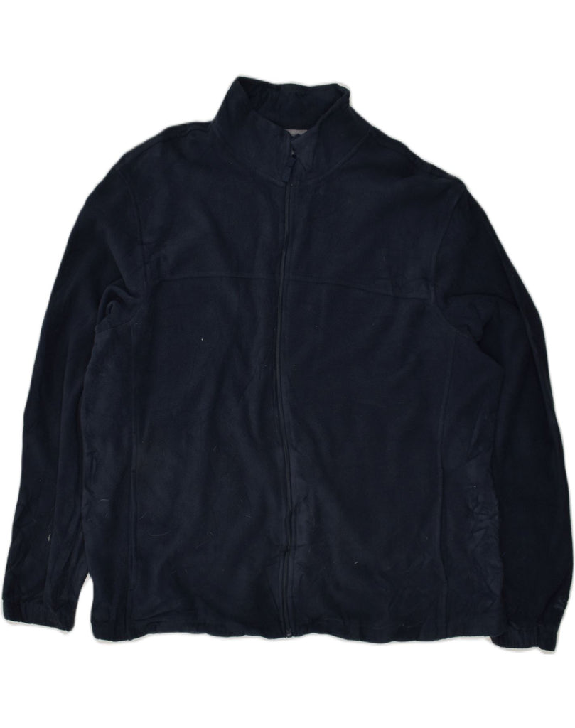 STARTER Mens Fleece Jacket Size 46-48  XL Navy Blue Polyester | Vintage Starter | Thrift | Second-Hand Starter | Used Clothing | Messina Hembry 