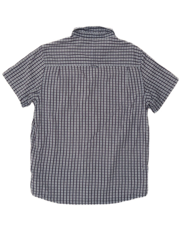 Mountain Warehouse Mens Short Sleeve Shirt Large Blue Check