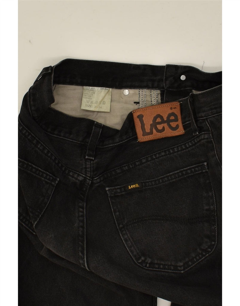 LEE Mens Straight Jeans W34 L34 Black Cotton | Vintage Lee | Thrift | Second-Hand Lee | Used Clothing | Messina Hembry 