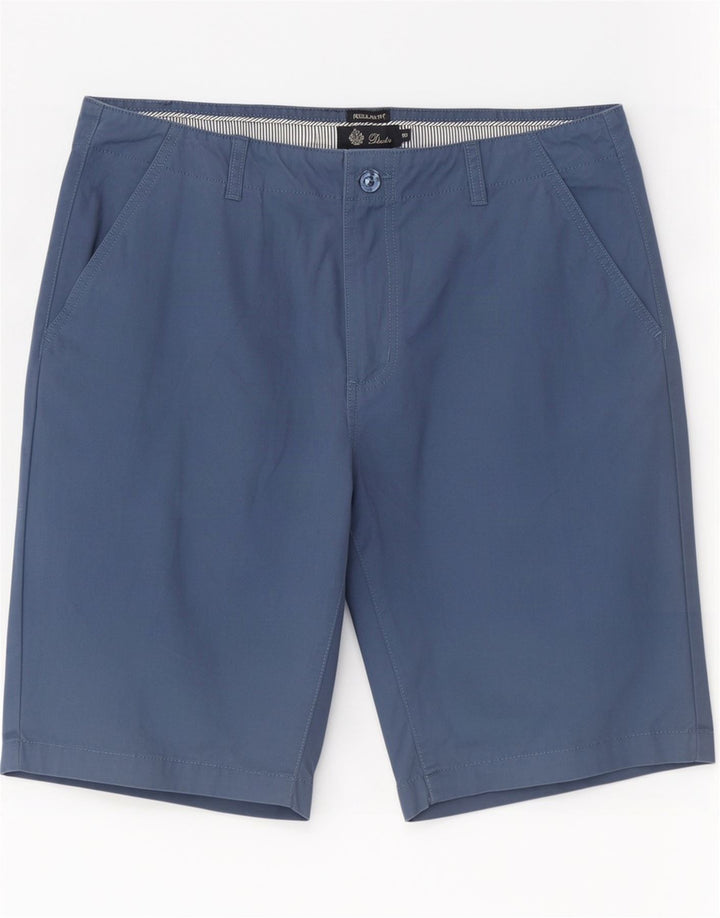 Dack's Mens Regular Fit Chino Shorts IT 50 Large W34 Blue Cotton