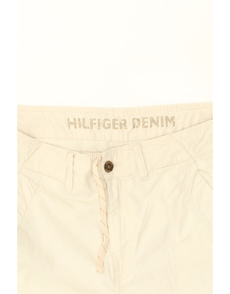 TOMMY HILFIGER Mens Bermuda Shorts W35 Large Beige Cotton | Vintage Tommy Hilfiger | Thrift | Second-Hand Tommy Hilfiger | Used Clothing | Messina Hembry 