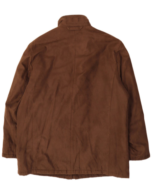 Bugatti Mens Utility Jacket IT 56 3XL Brown Polyester