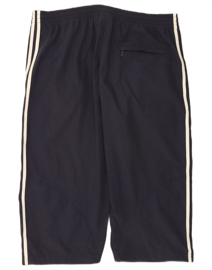 Adidas Mens Capri Tracksuit Trousers XL  Navy Blue Polyester