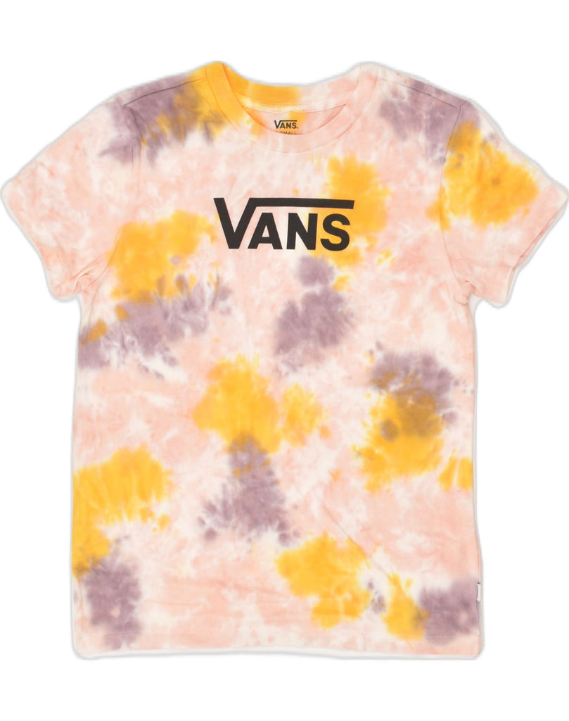 VANS Womens Graphic T-Shirt Top UK 6 XS Multicoloured Tie Dye Cotton | Vintage Vans | Thrift | Second-Hand Vans | Used Clothing | Messina Hembry 