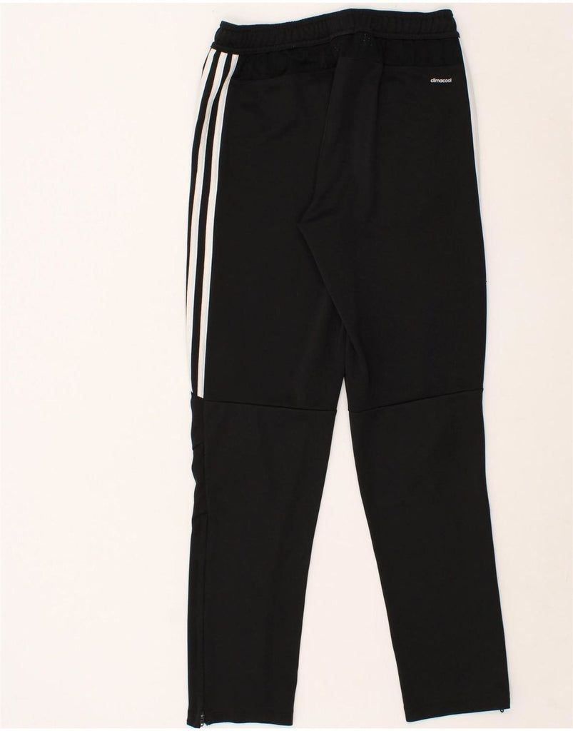 ADIDAS Boys Tracksuit Trousers 13-14 Years Black Polyester Vintage Adidas and Second-Hand Adidas from Messina Hembry 