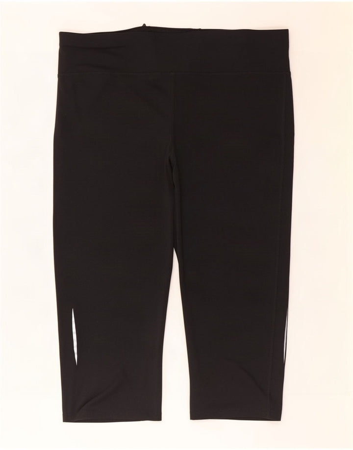 Marks & Spencer Womens Capri Leggings UK 20 2XL Black Polyester