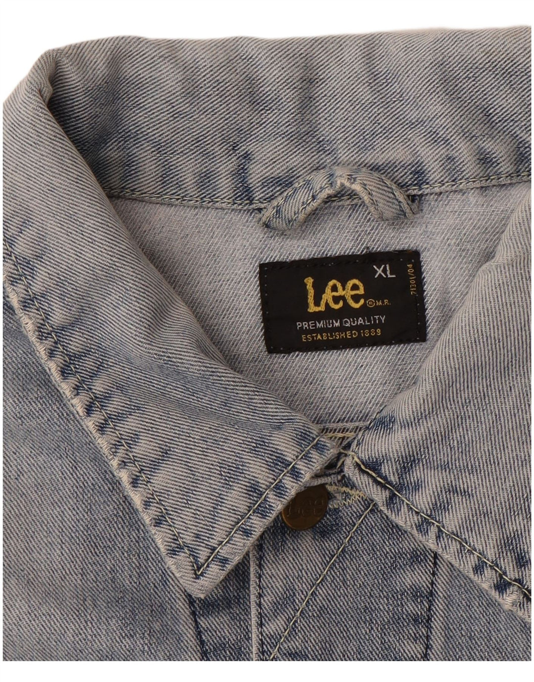LEE Mens Denim Jacket UK 42 XL Blue