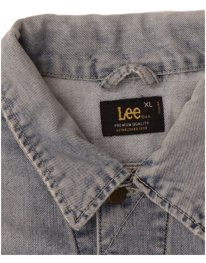 LEE Mens Denim Jacket UK 42 XL Blue
