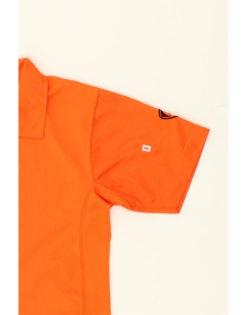 NIKE Boys Graphic Polo Shirt 8-9 Years Small Orange Colourblock | Vintage Nike | Thrift | Second-Hand Nike | Used Clothing | Messina Hembry 