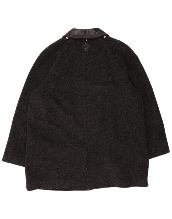 Iceberg Mens Utility Jacket IT 52 XL Grey Striped Virgin Wool Classic