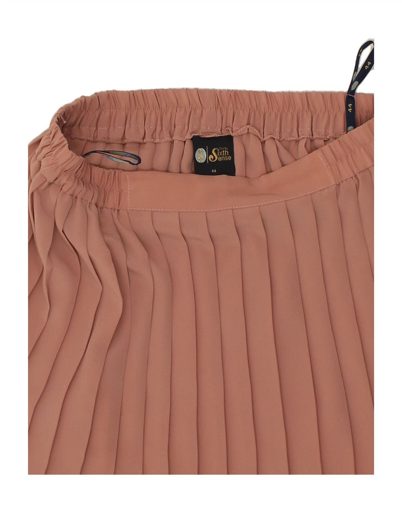 YOUR SIXTH SENSE Womens Pleated A-Line Skirt IT 44 Medium W30  Pink Vintage Your Sixth Sense and Second-Hand Your Sixth Sense from Messina Hembry 