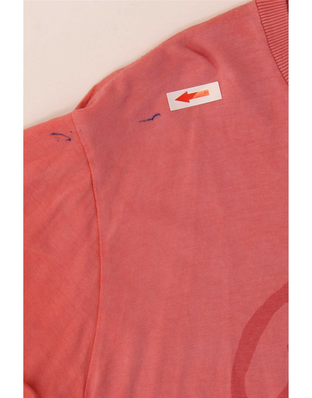 Diesel Mens Graphic T-Shirt Top Medium Pink Cotton