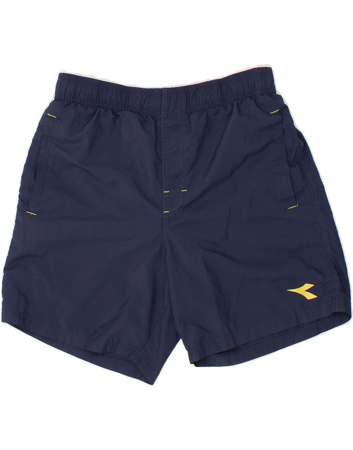 DIADORA Mens Swimming Shorts Small Navy Blue Polyester Vintage Diadora and Second-Hand Diadora from Messina Hembry 