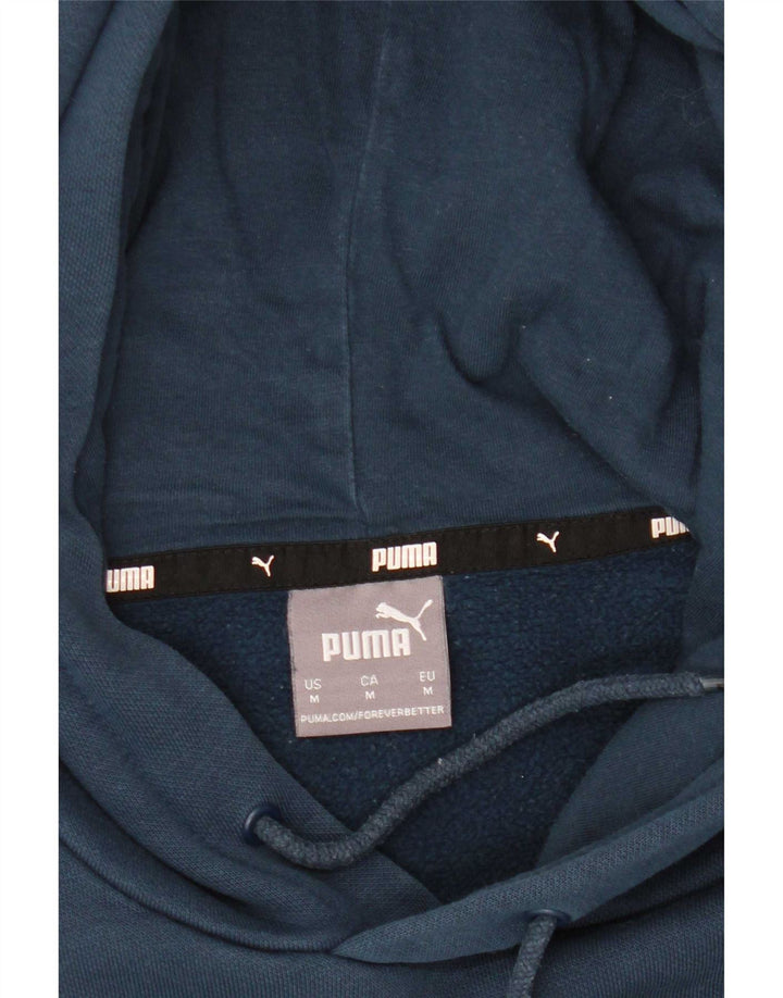 Puma Mens Graphic Hoodie Jumper Medium Blue