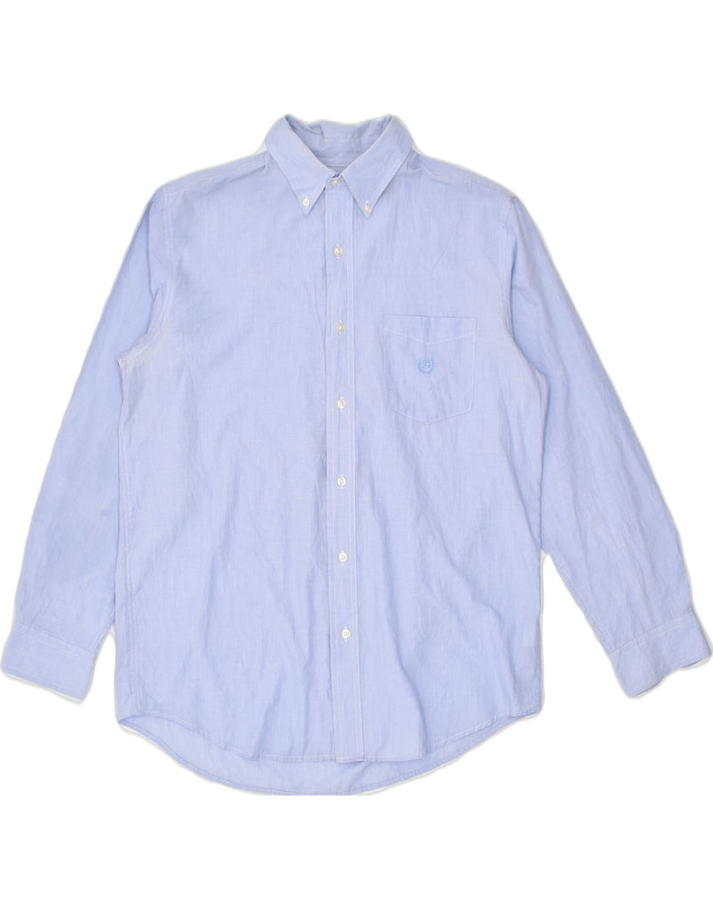 CHAPS Mens Shirt Medium Blue Cotton | Vintage | Thrift | Second-Hand | Used Clothing | Messina Hembry 