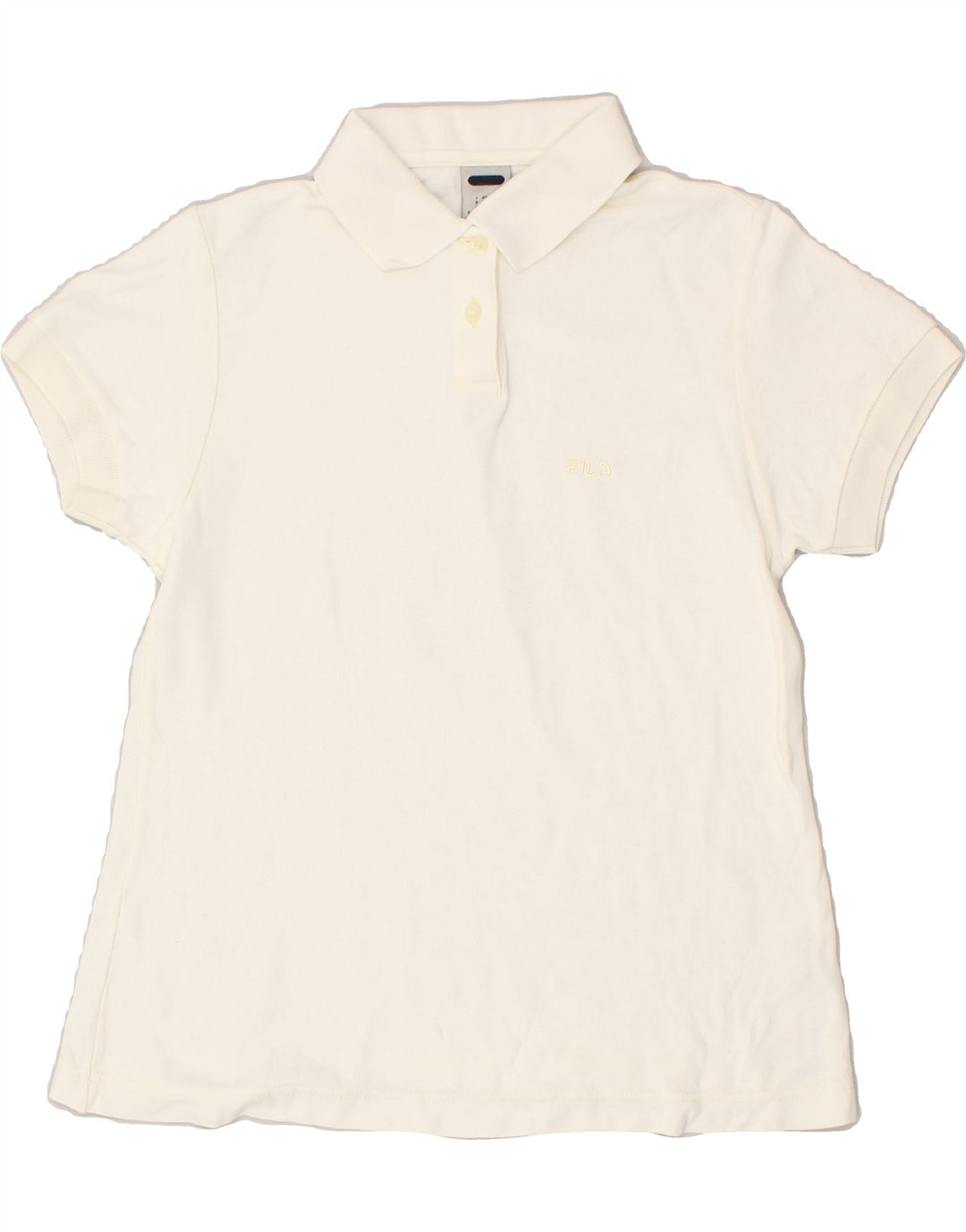 FILA Womens Polo Shirt US 6 Medium White | Vintage Fila | Thrift | Second-Hand Fila | Used Clothing | Messina Hembry 