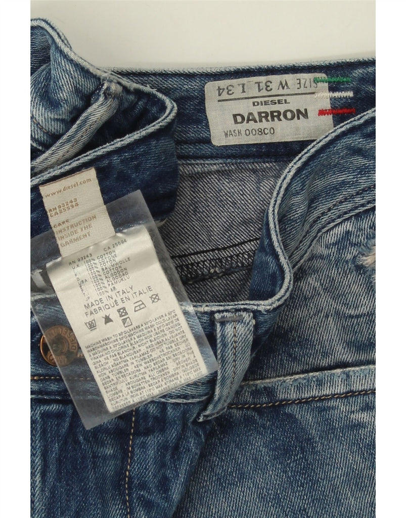 DIESEL Mens Darron Straight Jeans W31 L34 Blue Cotton Vintage Diesel and Second-Hand Diesel from Messina Hembry 