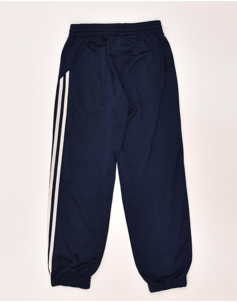 ADIDAS Boys Tracksuit Trousers Joggers 9-10 Years Navy Blue Polyester | Vintage Adidas | Thrift | Second-Hand Adidas | Used Clothing | Messina Hembry 