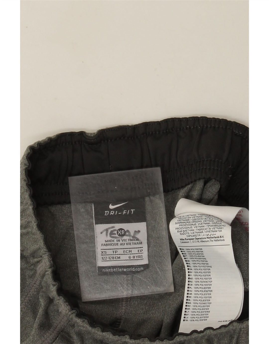 Nike Boys Dri Fit Sport Shorts 6-7 Years XS Grey Polyester