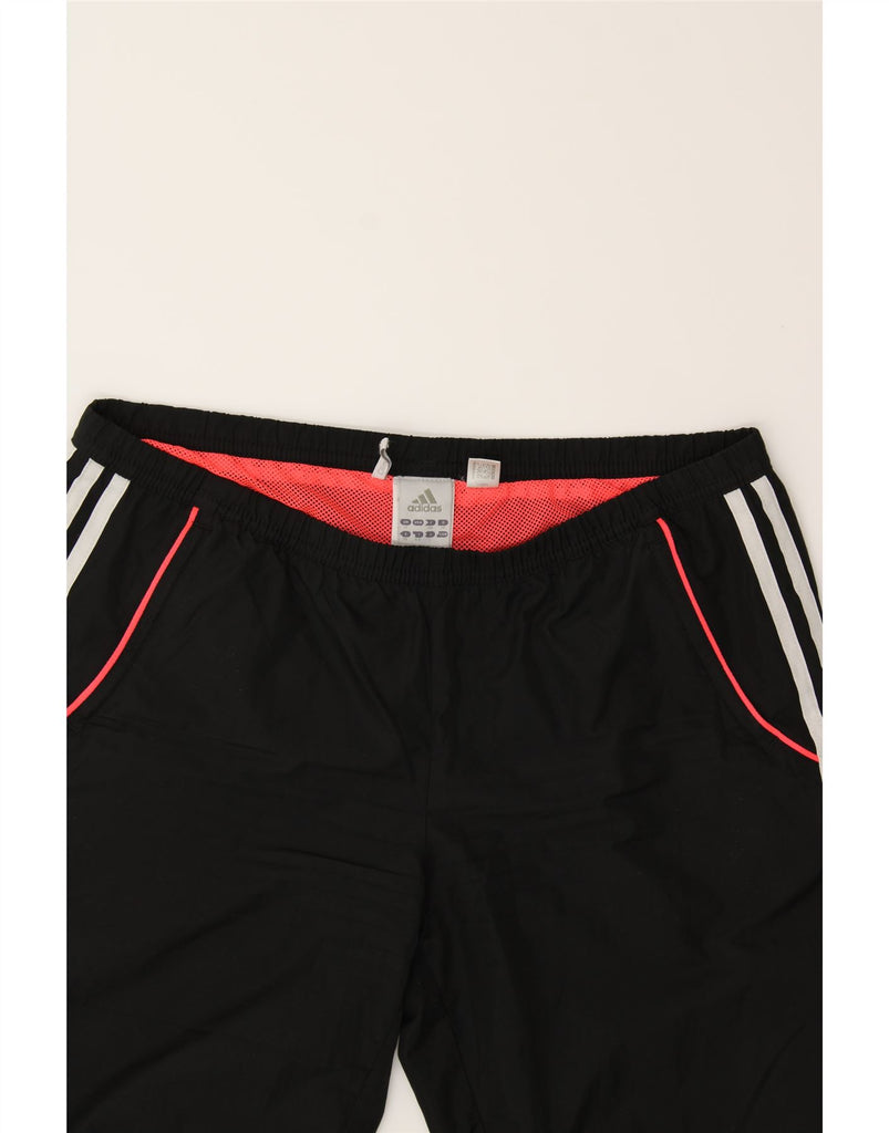 ADIDAS Womens Climalite Tracksuit Trousers UK 12 Medium Black Polyester Vintage Adidas and Second-Hand Adidas from Messina Hembry 