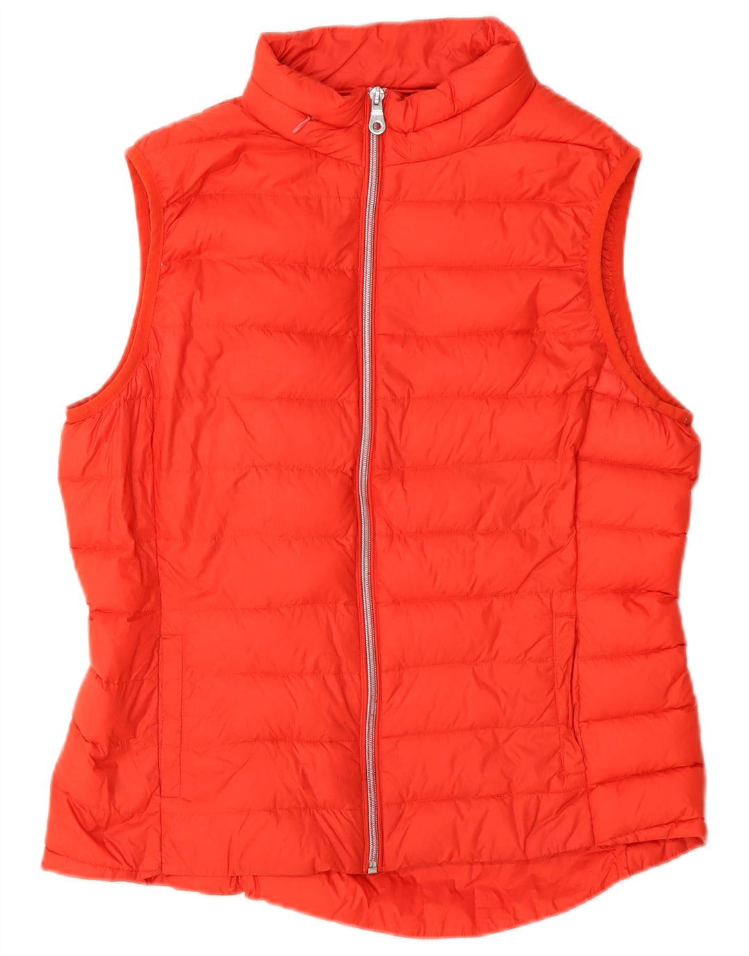 Marks & Spencer Womens Hooded Padded Gilet UK 12 Medium Red Polyamide