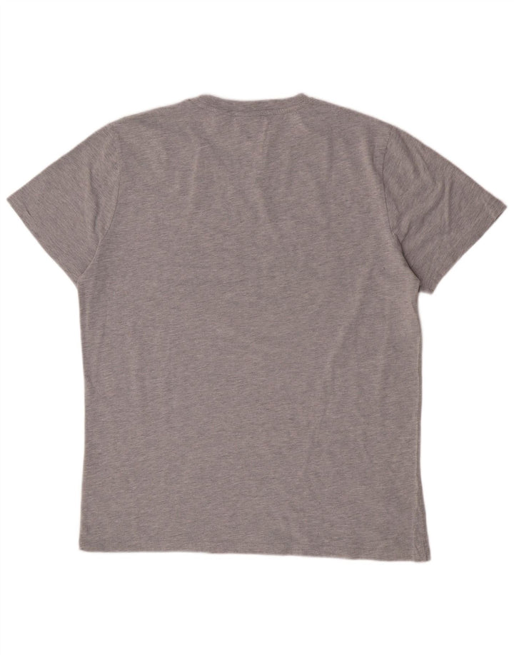 Superdry Mens Graphic T-Shirt Top 2XL Grey Cotton