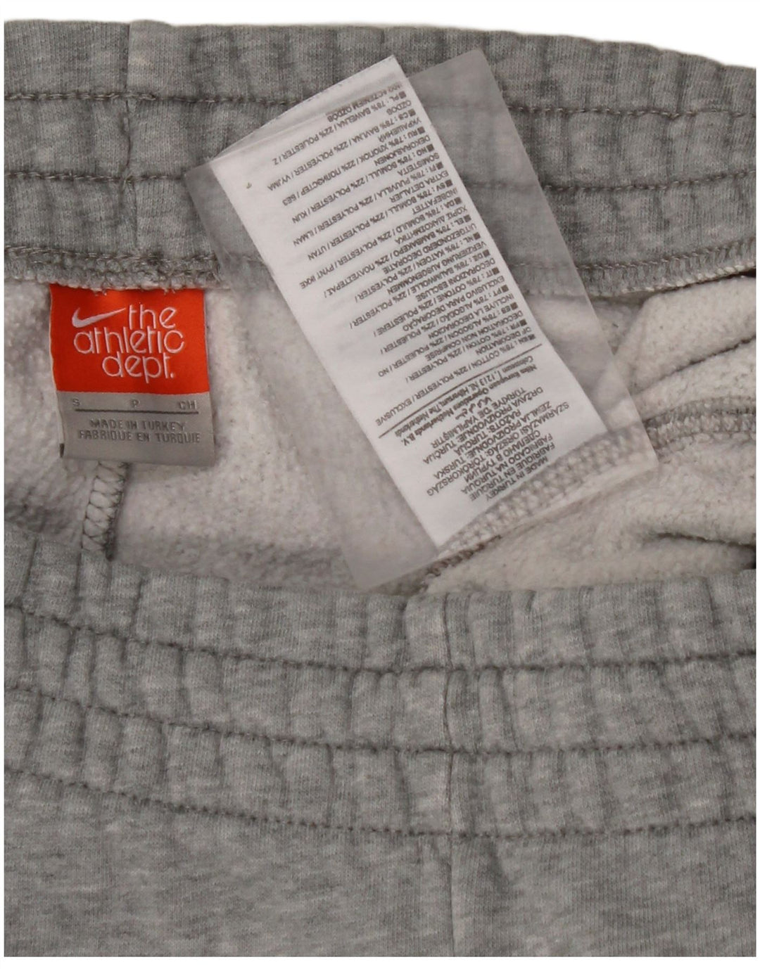 NIKE Mens Tracksuit Trousers Joggers Small  Grey Cotton