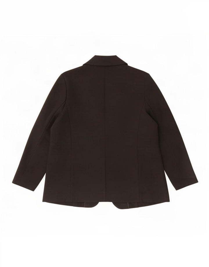 Marks & Spencer Womens Blazer Jacket UK 20 2XL Black Polyester