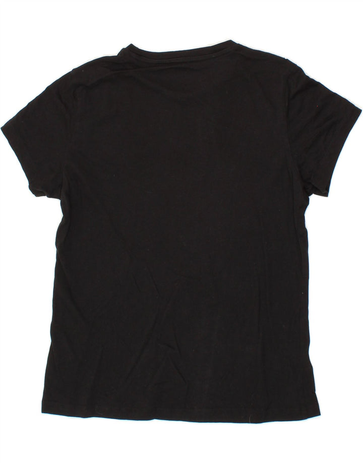 PUMA Womens Graphic T-Shirt Top UK 12 Medium Black Cotton Vintage Puma and Second-Hand Puma from Messina Hembry 