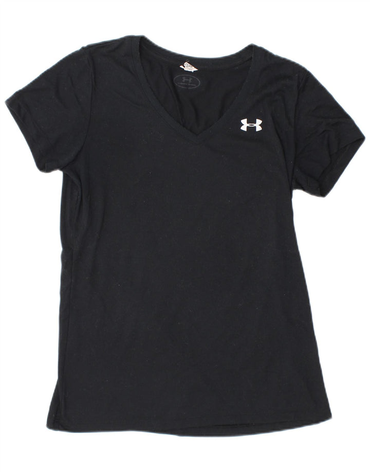 Under Armour Womens T-Shirt Top UK 8 Small Black