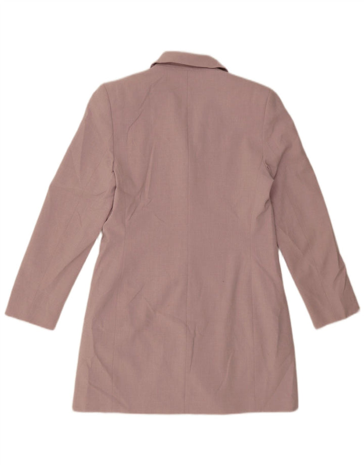Marks & Spencer Womens Longline 4 Button Blazer Jacket UK 12 Medium Purple