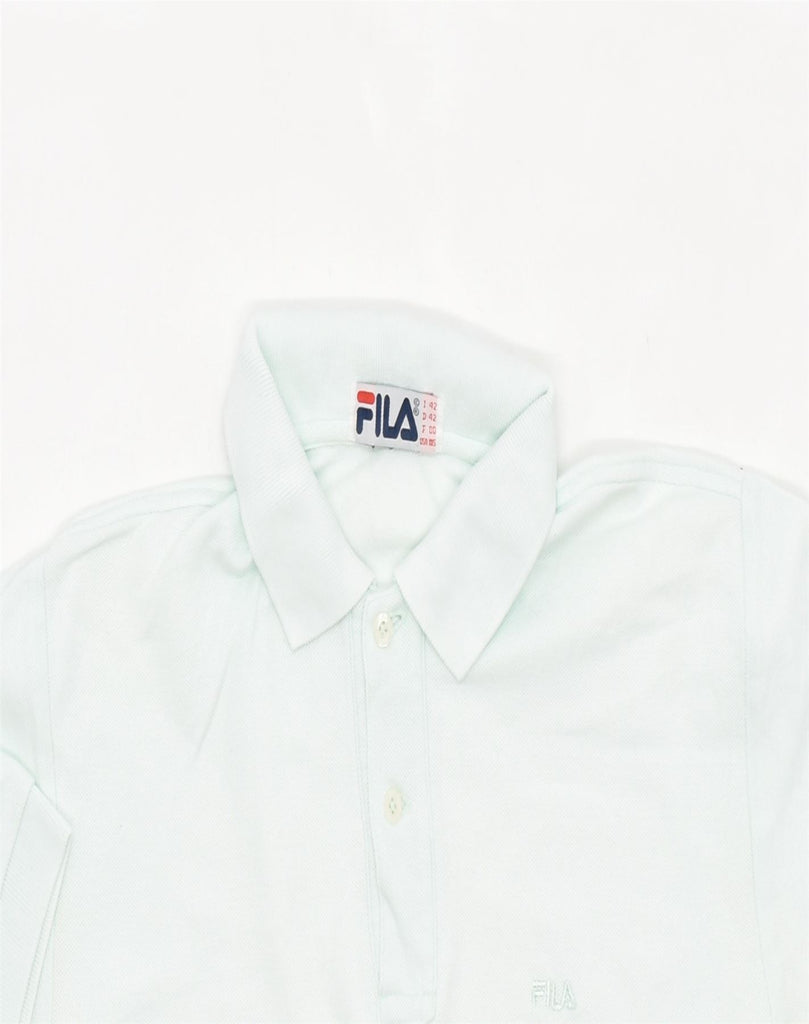 FILA Womens Polo Shirt IT 42 Medium Blue Cotton | Vintage | Thrift | Second-Hand | Used Clothing | Messina Hembry 