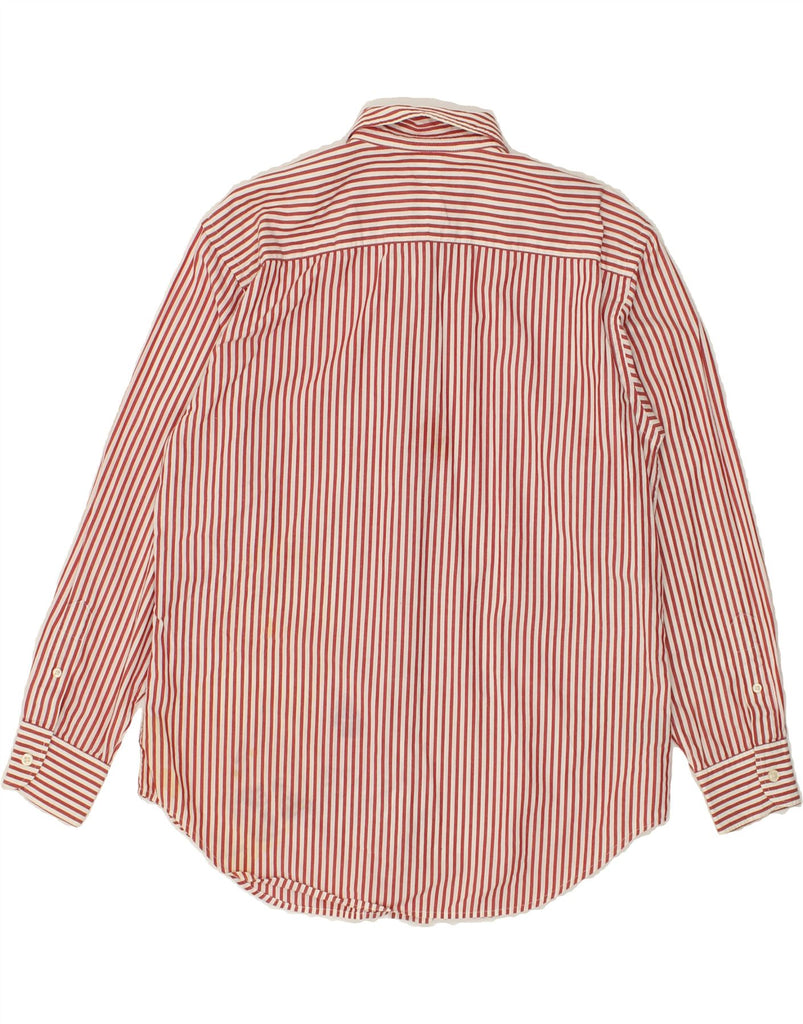 RALPH LAUREN Womens Shirt US 12 Large Red Striped Cotton | Vintage Ralph Lauren | Thrift | Second-Hand Ralph Lauren | Used Clothing | Messina Hembry 