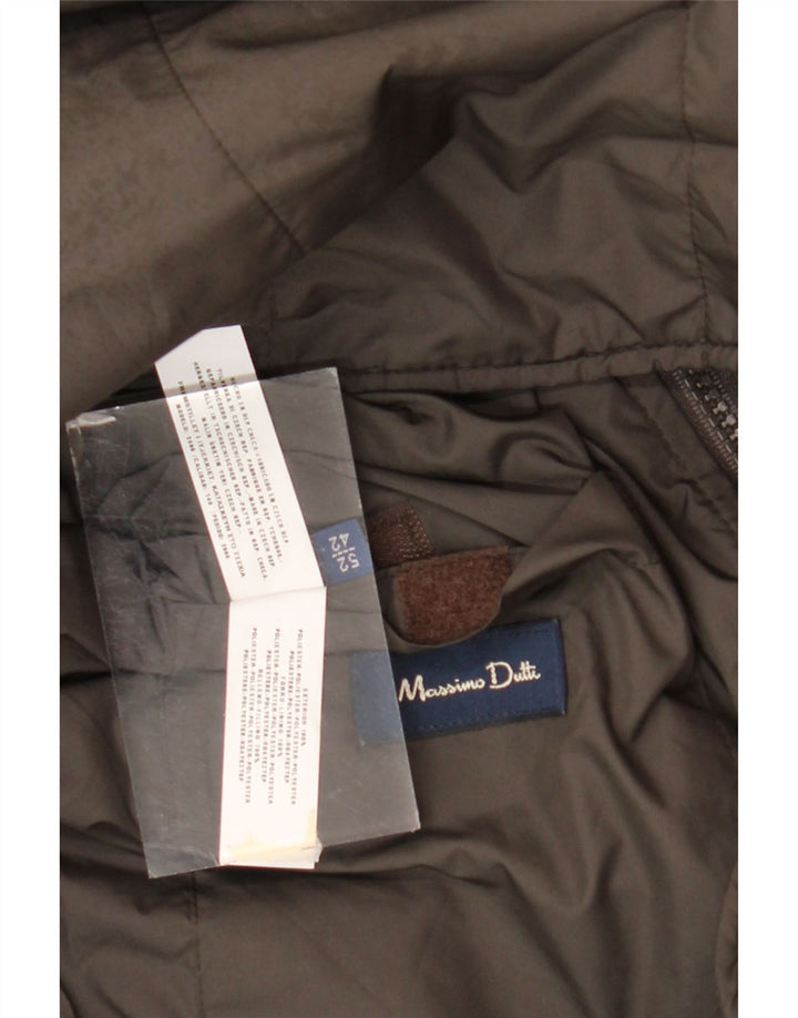 Massimo Dutti Mens Liner Padded Gilet EU 52 Large Grey Polyester