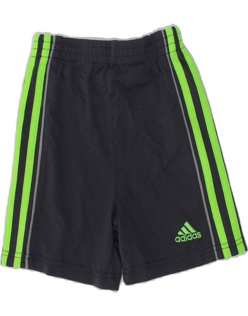 ADIDAS Baby Boys Sport Shorts 18-24 Months Grey Polyester | Vintage Adidas | Thrift | Second-Hand Adidas | Used Clothing | Messina Hembry 