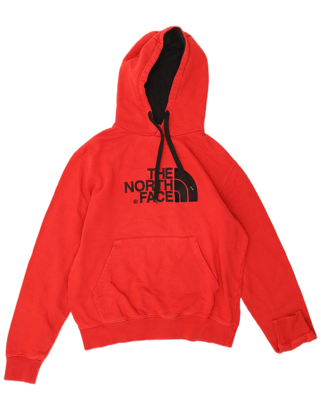 THE NORTH FACE Mens Graphic Hoodie Jumper Medium Red Cotton
