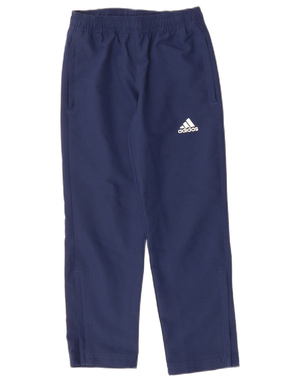 ADIDAS Boys Aeroready Tracksuit Trousers 7-8 Years  Navy Blue Polyester