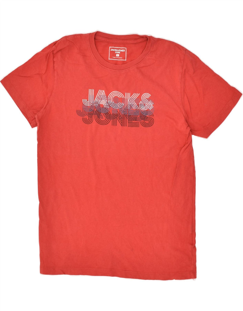 JACK & JONES Mens Graphic T-Shirt Top Small Red | Vintage Jack & Jones | Thrift | Second-Hand Jack & Jones | Used Clothing | Messina Hembry 