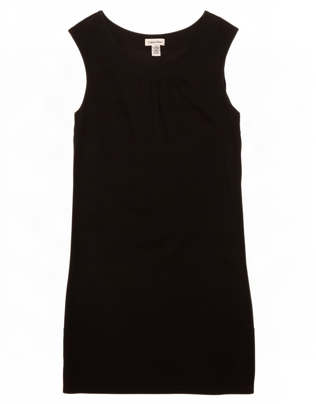 Calvin Klein Womens Sleeveless Sheath Dress US 6 Medium Black Polyester