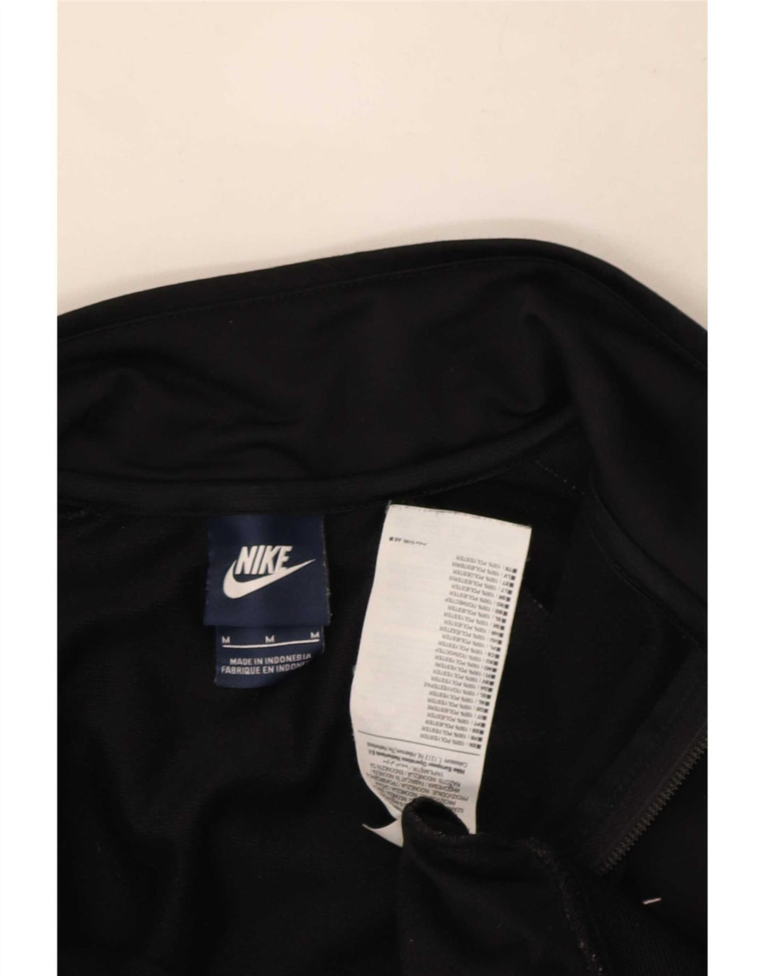Nike Mens Tracksuit Top Jacket Medium Black Colourblock Polyester