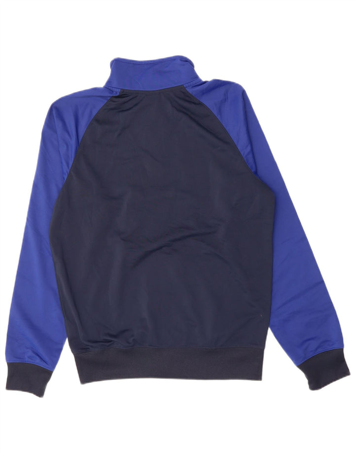 NIKE Mens Tracksuit Top Jacket Small Navy Blue Colourblock Polyester